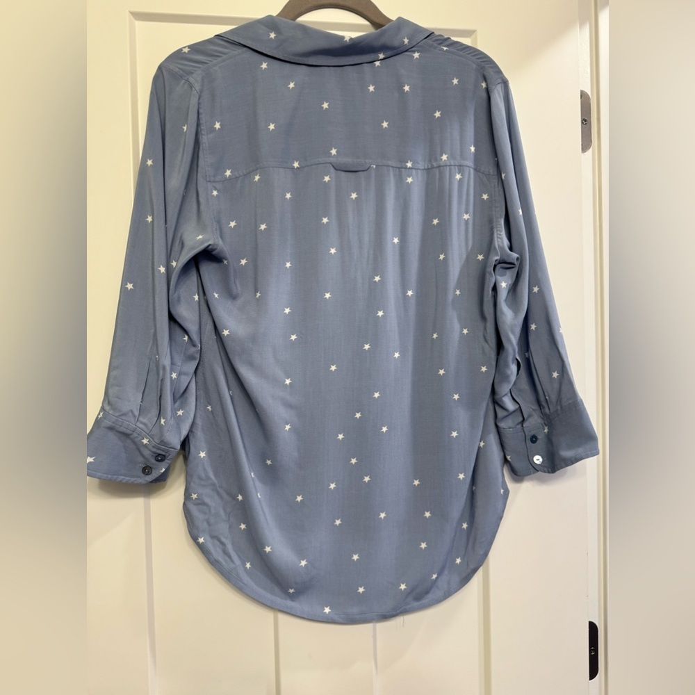 L’agence Ryan Star-Printed Button Down Size M - image 6